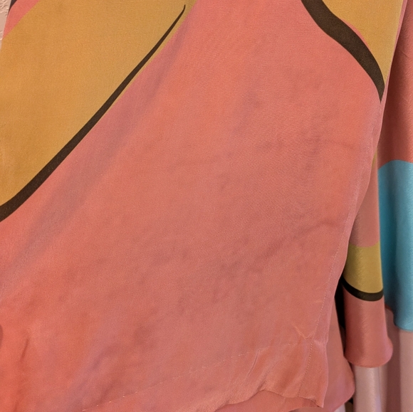 Nautanky Pink Abstract Print Tunic With Pants Set - Picture 10 of 16